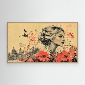 Stampe giclée su Tela con Cornice / Dhalia ( 3 misure )