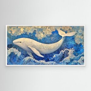 Stampe giclée su Tela con Cornice / Moby Dick ( 5 misure )