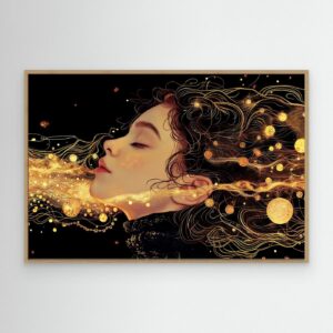 Stampe giclée su Tela con Cornice / Star Girl ( 9 misure )