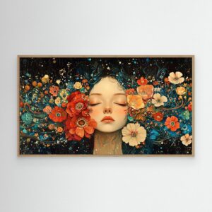 Stampe giclée su Tela con Cornice / Flora ( 3 misure )